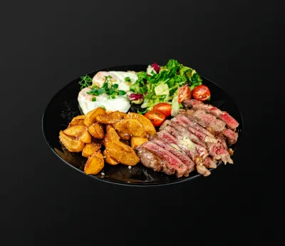 Steak breakfast (foarte proteic) — Mic dejun, Artisan 19 Alba Iulia